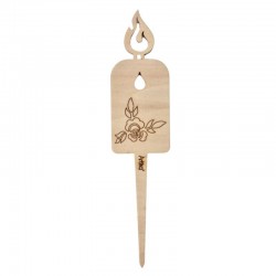 Lesena svečka na pik Vrtnica s solzo